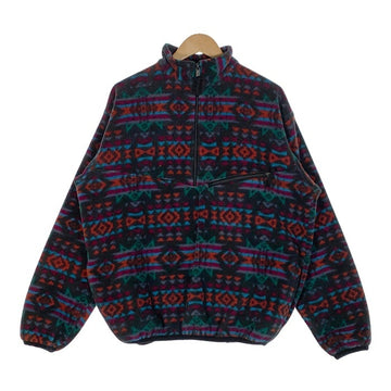 Jack Wolfskin ジャックウルフスキン ハーフジップ フリース プルオーバージャケット 総柄 ポルトガル製 Size L相当 福生店