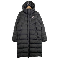 NIKE ナイキ FILL DOWN WINDRUNNER PARKA HOODIE フィルダウン ベンチコート ロング ブラック ポリエステル AA8854-010 Size L 福生店