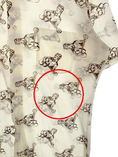 US古着 70's Elvis Presley エルヴィスプレスリー 半袖シャツ 総柄 フルーツオブザルーム Size L 福生店