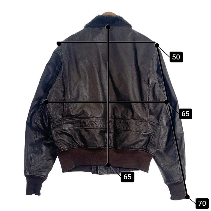 U.S. NAVY 米海軍 USN G-1 LEATHER FLIGHT JACKET レザー フライト ジャケット グレー 8415-00-526-7624 Size 48 福生店