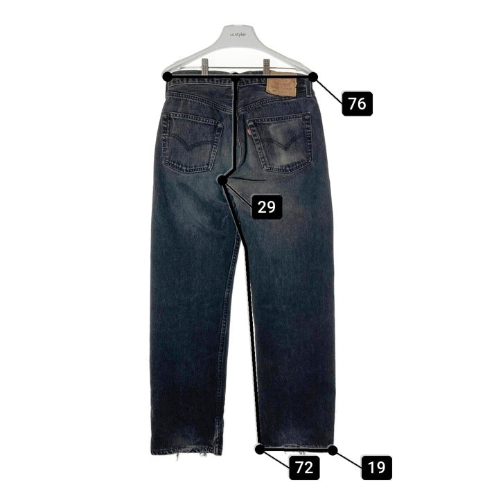 Levi's リーバイス 501-0660 501 USA製 ボタン裏553 01年製 後染めブラック デニムパンツ ブラック size32 瑞穂店