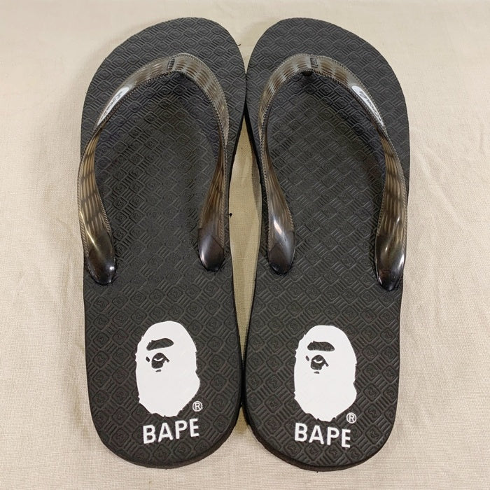 A BATHING APE ア ベイシング エイプ Locals ローカルス ビーチサンダル チャコール Size US11.5 (29.5cm) 福生店