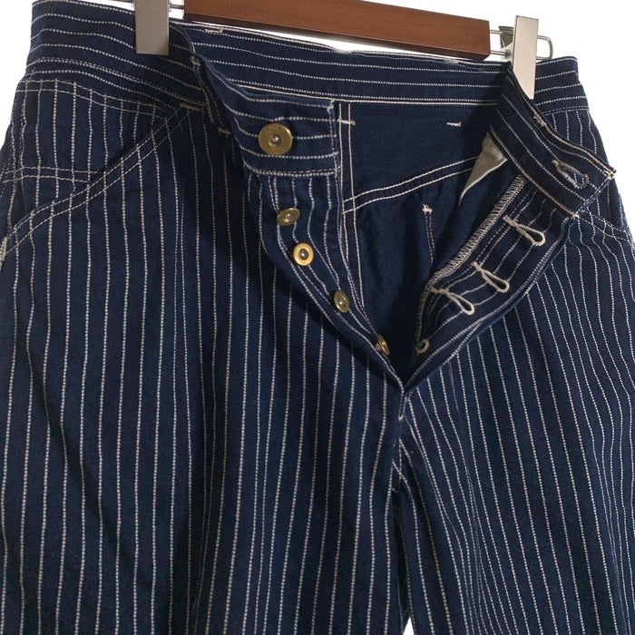 JOE McCOY ジョーマッコイ 8HOUR UNION ウォバッシュストライプ ワーク ショートパンツ ネイビー Size 32 福生店