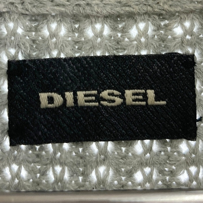 DIESEL ディーゼル 袖切替デニム ニット ブルゾン グレー sizeS 瑞穂店