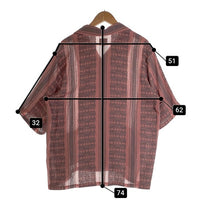 Needles ニードルズ CABANA SHIRT コットン オープンカラーシャツ 半袖 ピンク MR242 Size L 福生店