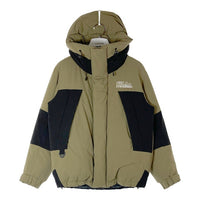 FIRST DOWN ファーストダウン 193-3526 バイカラー ダウンジャケット カーキ sizeS 瑞穂店