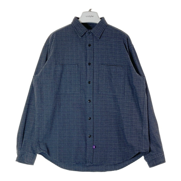 THE NORTH FACE ザノースフェイス PURPLE LABEL パープルレーベル NT3376N FLANNEL DOUBLE POCKET FIELD WORK SHIRT グレー sizeL 瑞穂店
