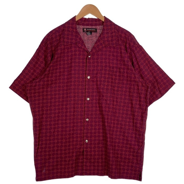POLO JEANS COMPANIY ポロ ジーンズカンパニー RALPH LAUREN ラルフローレン 半袖 オープンカラーシャツ 総柄 レッド Size L 福生店