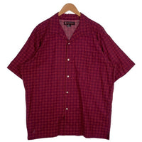 POLO JEANS COMPANIY ポロ ジーンズカンパニー RALPH LAUREN ラルフローレン 半袖 オープンカラーシャツ 総柄 レッド Size L 福生店