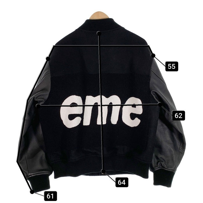 SUPREME シュプリーム 24SS Big Logo Chenille Varsity Jacket ビッグロゴ シェニール バーシティジャケット ブラック Size M 福生店