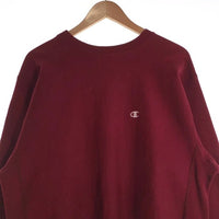 90's Champion チャンピオン REVERSE WEAVE リバースウィーブ 刺繍タグ クルーネック スウェット バーガンディー Size L 福生店