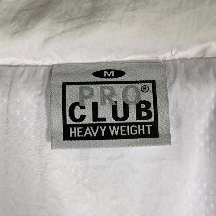 PRO CLUB プロクラブ FULL COURT WIND BREAKER JACKET ジップアップ ナイロン ジャケット ホワイト Size M 福生店