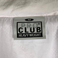 PRO CLUB プロクラブ FULL COURT WIND BREAKER JACKET ジップアップ ナイロン ジャケット ホワイト Size M 福生店