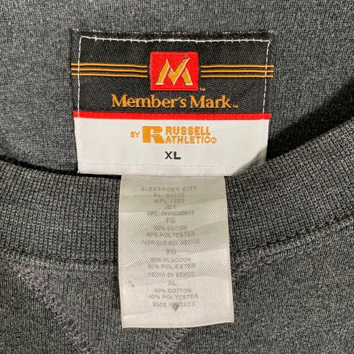 Member's Mark メンバーズマーク RUSSELL ATHLETIC ラッセルアスレチック クルーネックスウェット チャコール Size XL 福生店
