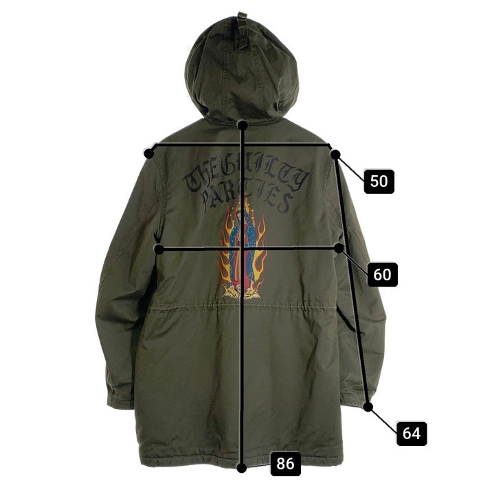 WACKO MARIA ワコマリア N3B モッズコート プリント マリア オリーブ Size L 福生店
