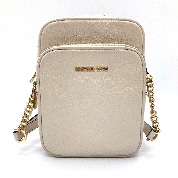 MICHAEL KORS マイケルコース チェーン ショルダーバッグ ダブルファスナー オフホワイト 瑞穂店
