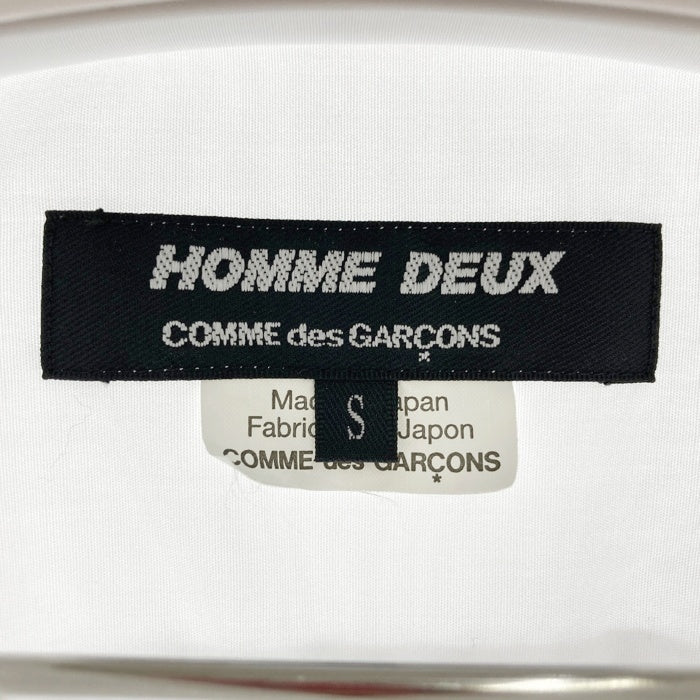 COMME des GARCONS HOMME DEUX コムデギャルソンオムドゥ DM-B034 AD2023 パッチワーク オックスフォードシャツ ホワイト sizeS 瑞穂店