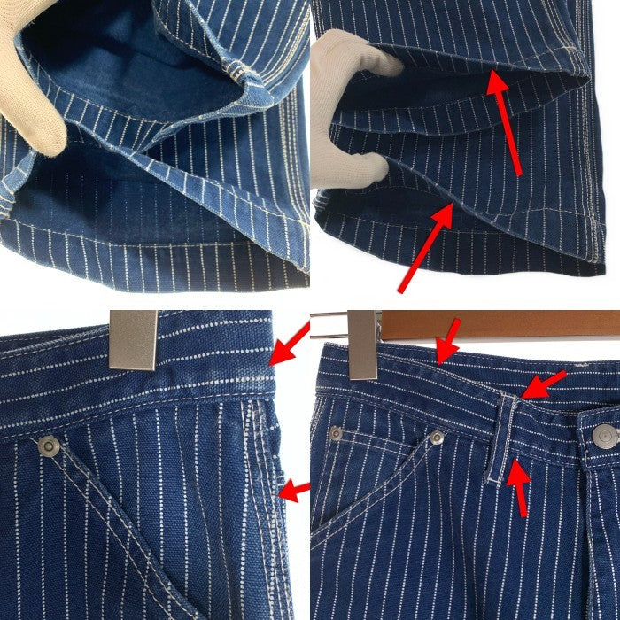 OILCO オイルコ 1783 ウォバッシュストライプ ダブルニーワークペインターパンツ バックルバック ネイビー Size 30 福生店