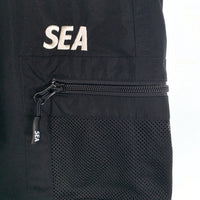 WIND AND SEA ウィンダンシー Water Repellent Nylon Cargo Shorts ナイロンカーゴショーツ ショートパンツ ブラック WDS-O-SUN-23-Q4-05 Size M 福生店