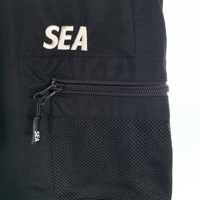 WIND AND SEA ウィンダンシー Water Repellent Nylon Cargo Shorts ナイロンカーゴショーツ ショートパンツ ブラック WDS-O-SUN-23-Q4-05 Size M 福生店