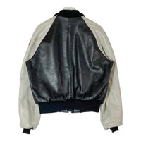 VANSON バンソン TJV USA製 胸ワッペン レザー チームジャケット ブラック size42 瑞穂店