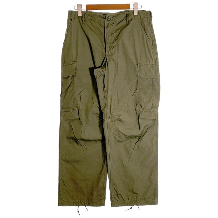 60’s U.S.ARMY 米軍 ジャングルファティーグ ミリタリーカーゴパンツ オリーブ リップストップ 8405-935-3307 69年会計 1 Size M-S 福生店
