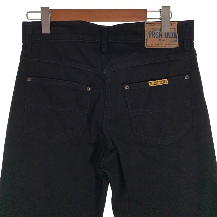 PRISON BLUES プリズンブルース ブラックデニム ストレートパンツ ジーンズ ブラック 103 Size 32×29 福生店