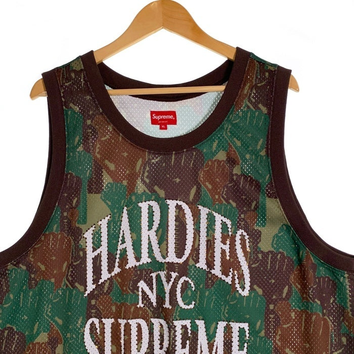 SUPREME シュプリーム 23SS Hardies Camo Basketball Jersey カモ バスケットボールジャージ タンクトップ ゲームシャツ グリーン Size XL 福生店