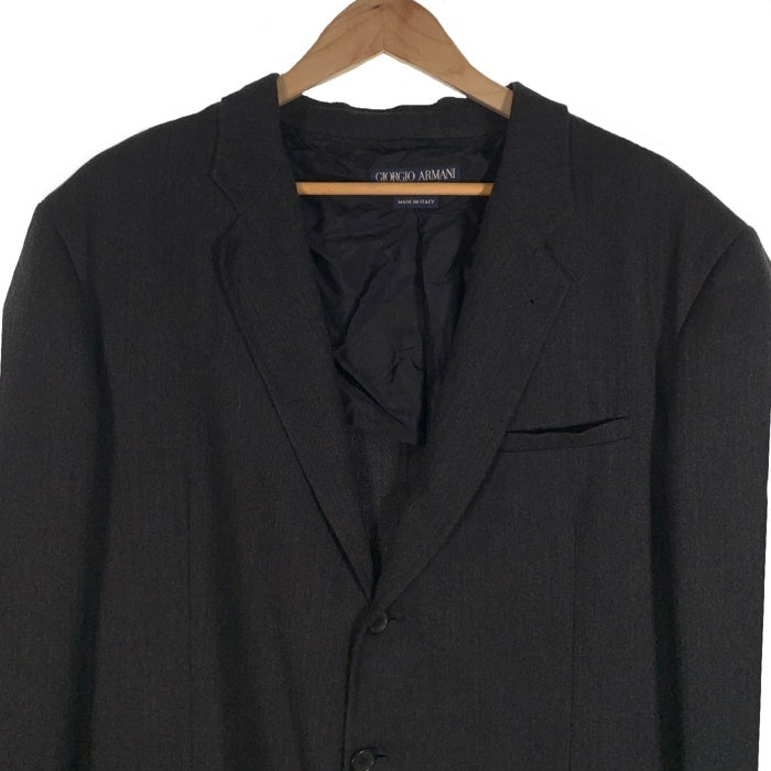 GIORGIO ARMANI ジョルジオアルマーニ CLASSICO ウール 3B テーラードジャケット グレー Size 48 福生店