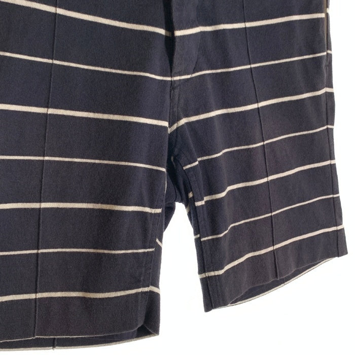 sacai サカイ 13SS Border short pants ボーダーショートパンツ コットン チノ切替 ネイビー 13-00407M Size 1 福生店