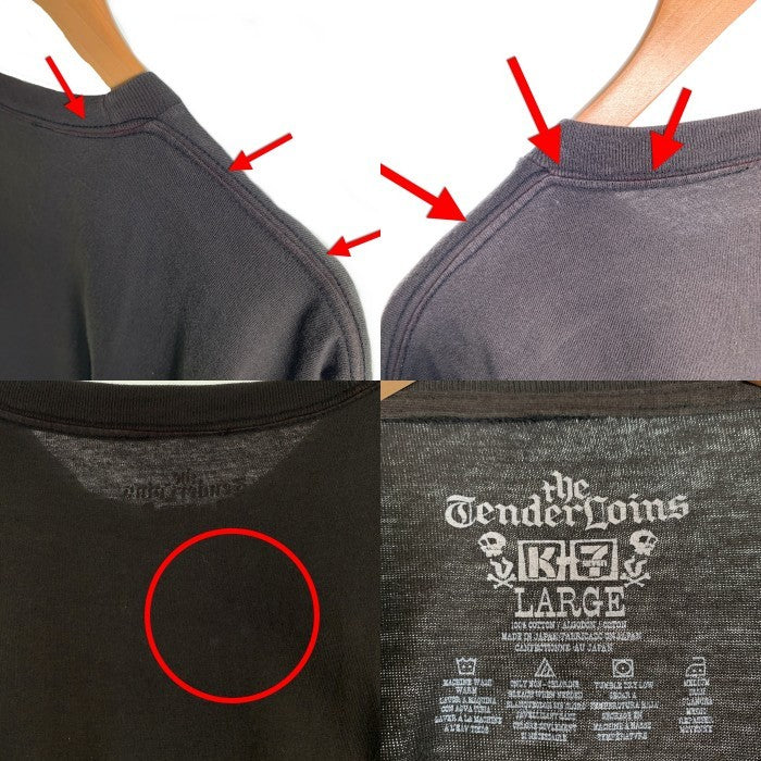TENDERLOIN テンダーロイン ショットガン ロゴプリント 半袖 Tシャツ ブラック Size L 福生店