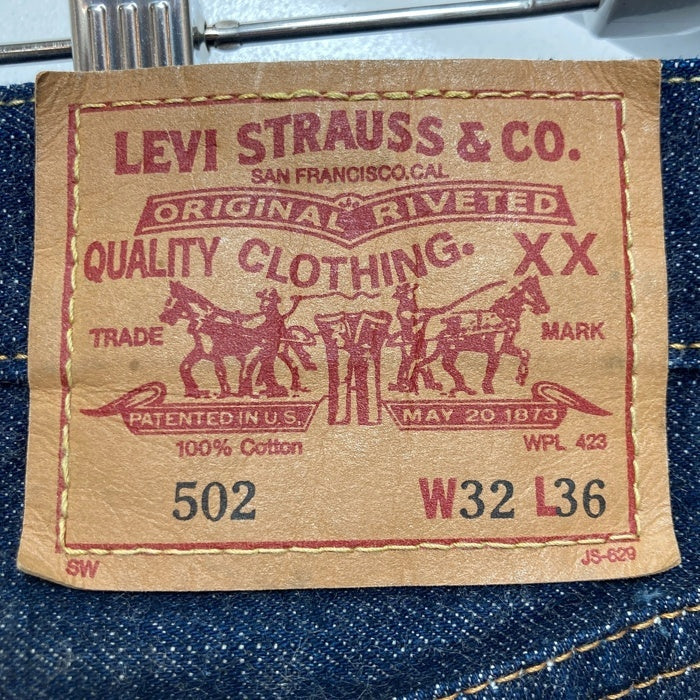 00's LEVI'S リーバイス 502-XX ジッパーフライ ストレートデニムパンツ ジーンズ インディゴ BIG E 復刻 Size32 瑞穂店