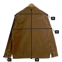 STEVENSON OVERALL Co. スティーブンソン オーバーオール UrbanLasso-UL1 ベロア ウエスタンシャツ ベージュ やや厚手 Size L 福生店