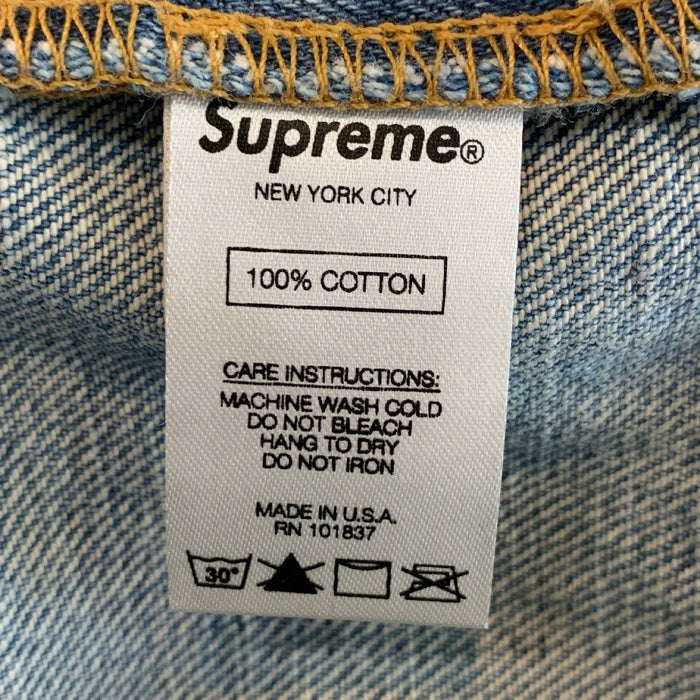 SUPREME シュプリーム Stone Washed Slim Jean ストーンウォッシュ スリムジーンズ デニムパンツ ライトブルー USA製 Size 30 福生店