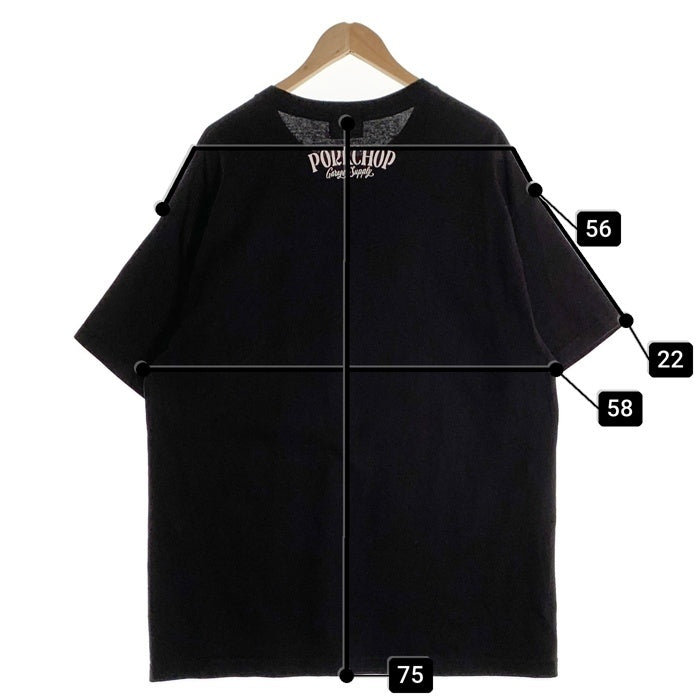 PORKCHOP ポークチョップ 26SS PORK STORE TEE プリントTシャツ ブラック Size XL 福生店