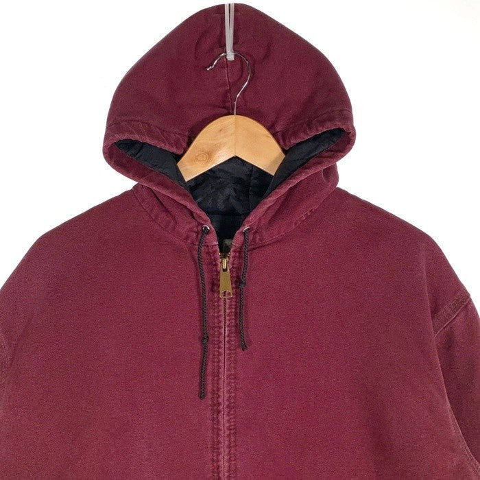 90`s Carhartt カーハート Active Jacket アクティブジャケット バーガンディー JQ246 Size L 福生店