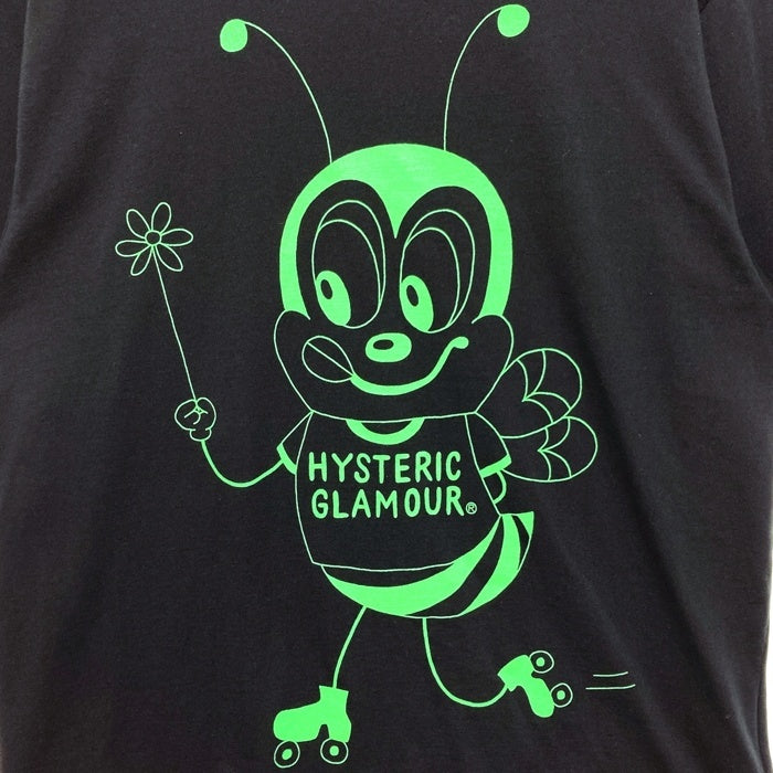 HYSTERIC GLAMOUR ヒステリックグラマー プリントTシャツ ハチ ブラック  02251CT43 Size L 瑞穂店