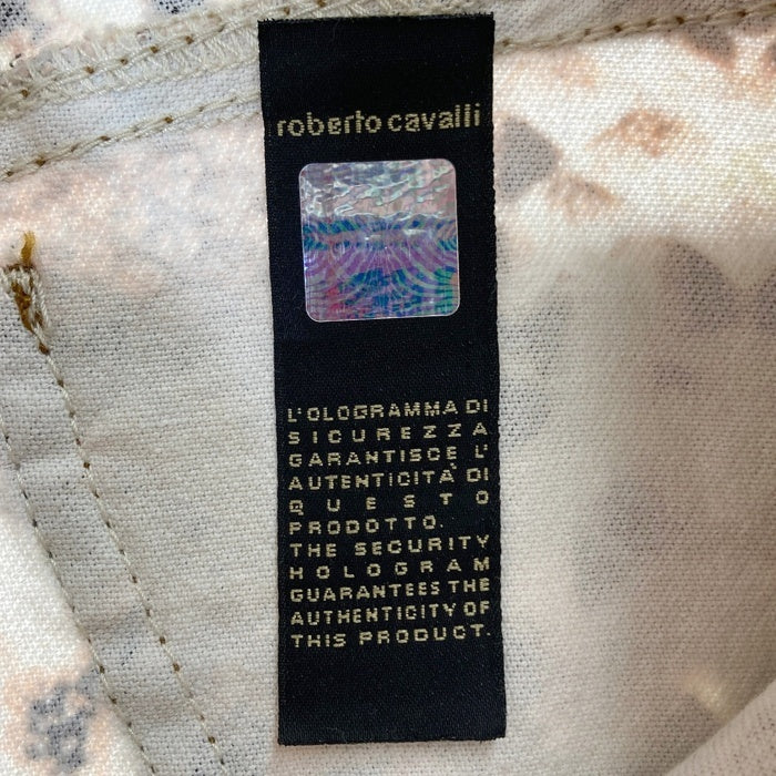 JUST Cavalli ジャストカヴァリ パイソン柄 金具ディテール スカート ブラウン size42 瑞穂店
