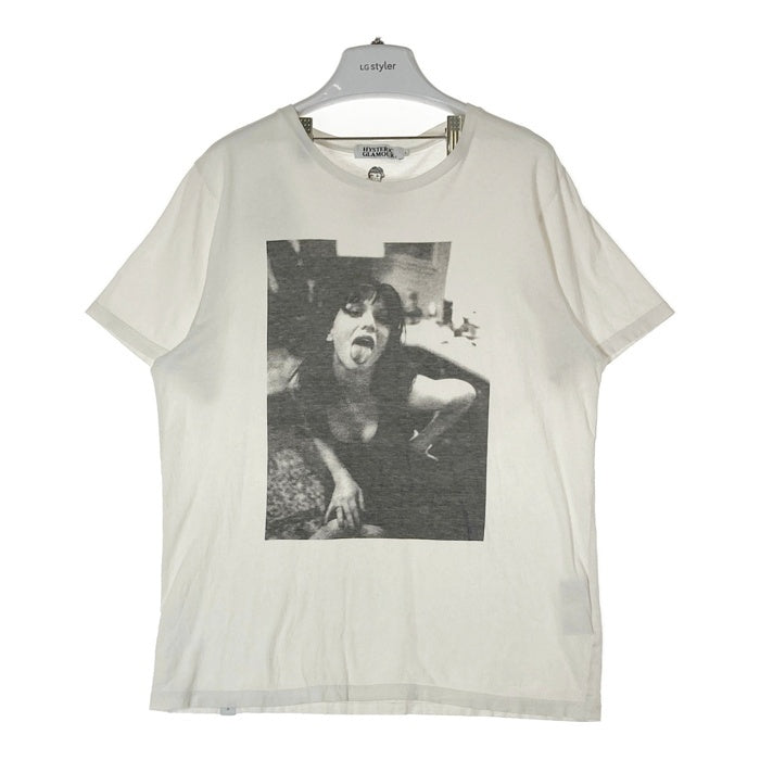 HYSTERIC GLAMOUR ヒステリックグラマー 0293CT19 COURTNEY LOVE コートニー・ラブ フォトプリント Tシャツ ホワイト sizeL 瑞穂店