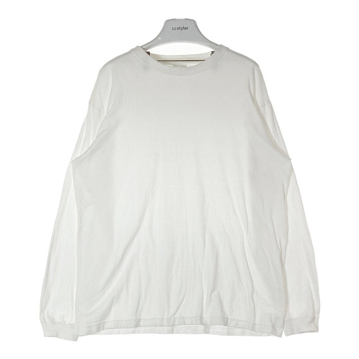 WIND AND SEA ウィンダンシー フロッキープリント ロングTシャツ ホワイト sizeM 瑞穂店