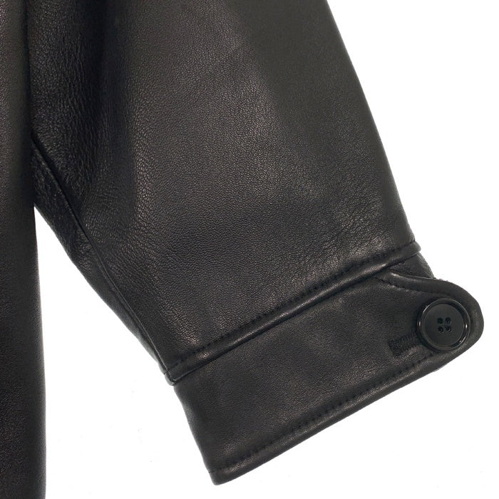 BEAMS ビームス シープスキン カーコート レザージャケット ブラック 11-18-6163-202 Size S 福生店
