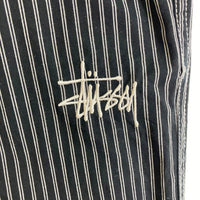 STUSSY ステューシー ストライプ イージーパンツ 21ss ブラック sizeL 瑞穂店