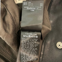 UNITED ARROWS ユナイテッドアローズ シープスキン レザーカバーオール ジャケット スナップボタン ブラック 1125-699-7740 Size M 瑞穂店