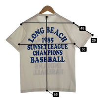Champion チャンピオン T1011 LONG BEACH INDIANS BASEBALL プリント ヘビーウェイト 半袖 Tシャツ ホワイト USA製 Size M 福生店