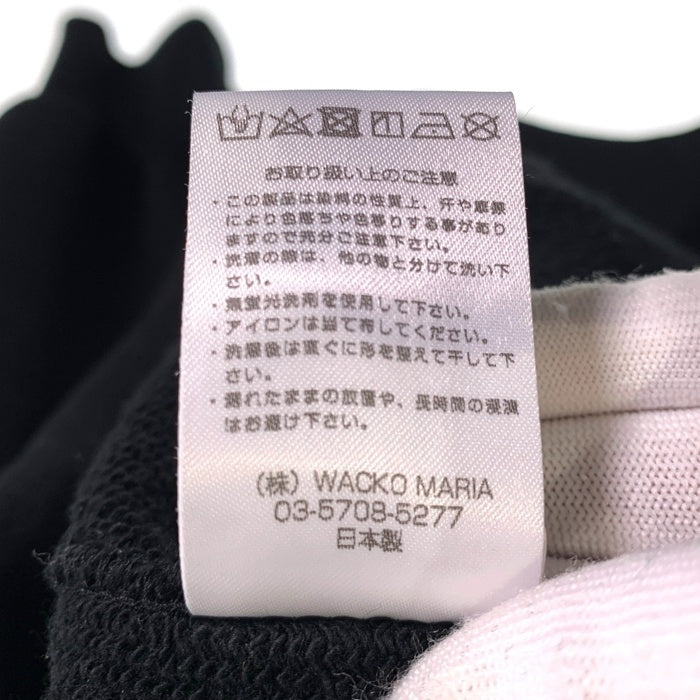 WACKO MARIA ワコマリア HEAVY WEIGHT HOODED SWEAT SHIRT ヘビーウェイト フーディー パーカー プルオーバー ブラック Size L 福生店