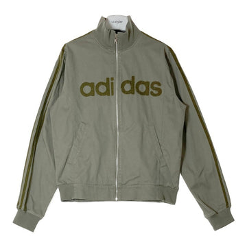 adidas アディダス 万国旗タグ ツイル フルジップ トラックジャケット カーキ×オリーブ sizeL 瑞穂店