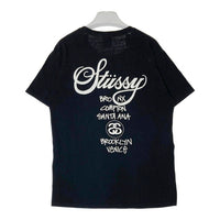 STUSSY ステューシー WORLD TOUR ワールドツアー メキシコ製 Tシャツ ブラック sizeM 瑞穂店