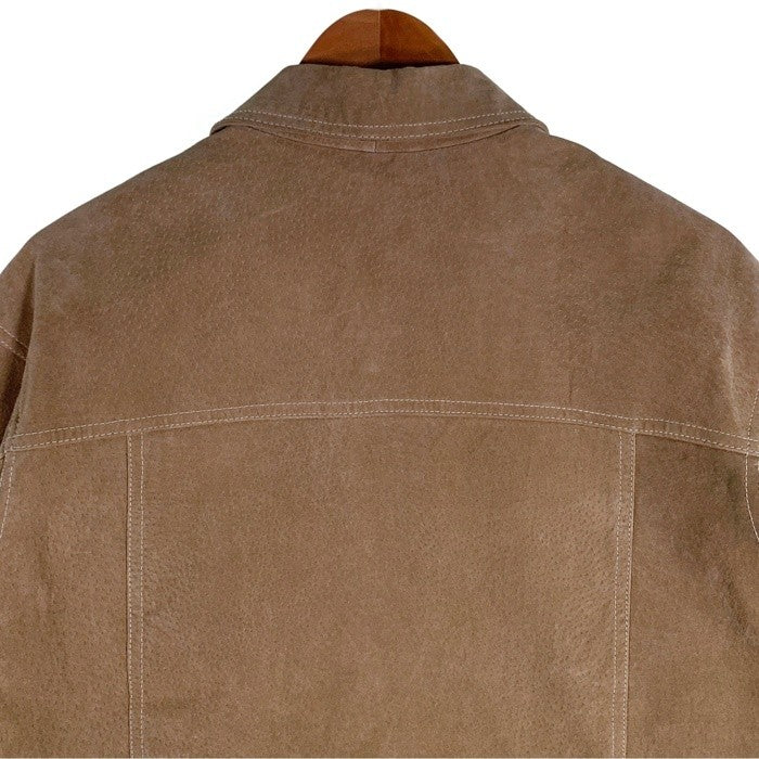 TCM ティーシーエム Echtes Leather 豚革スプリット レザージャケット ベージュ Size XL 福生店