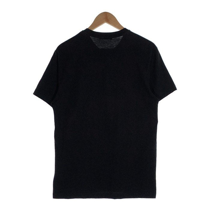 VERSACE ヴェルサーチ ロゴ刺繡 コットン Tシャツ ブラック A87021S Size L 福生店