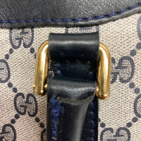 GUCCI グッチ OLD ミニボストンバッグ スプリーム GG柄 ヴィンテージ ネイビー 瑞穂店